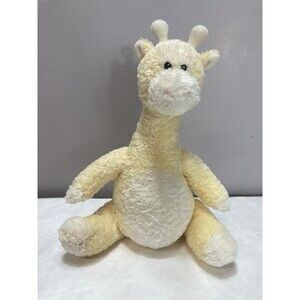 GUND MUSICAL WIND UP WAGGLES # 5857 YELLOW GIRAFFE STUFFED ANIMAL PLUSH MOVES